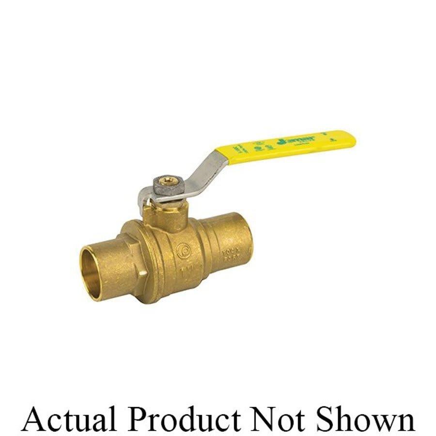 2-Piece Ball Valve, 2 in, C, Full Port, Brass Ball, Brass