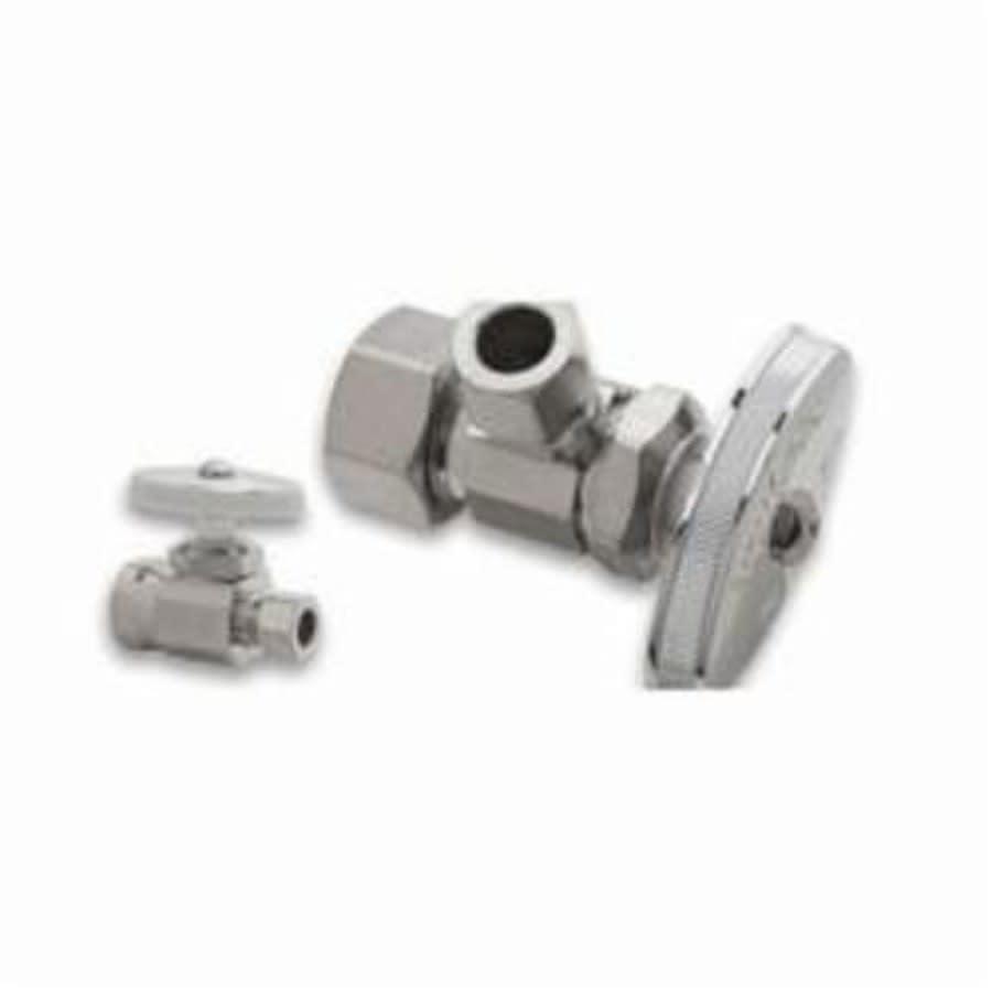 Multi Turn Angle Stop, 5/8 x 7/16 in, Comp, Chrome
