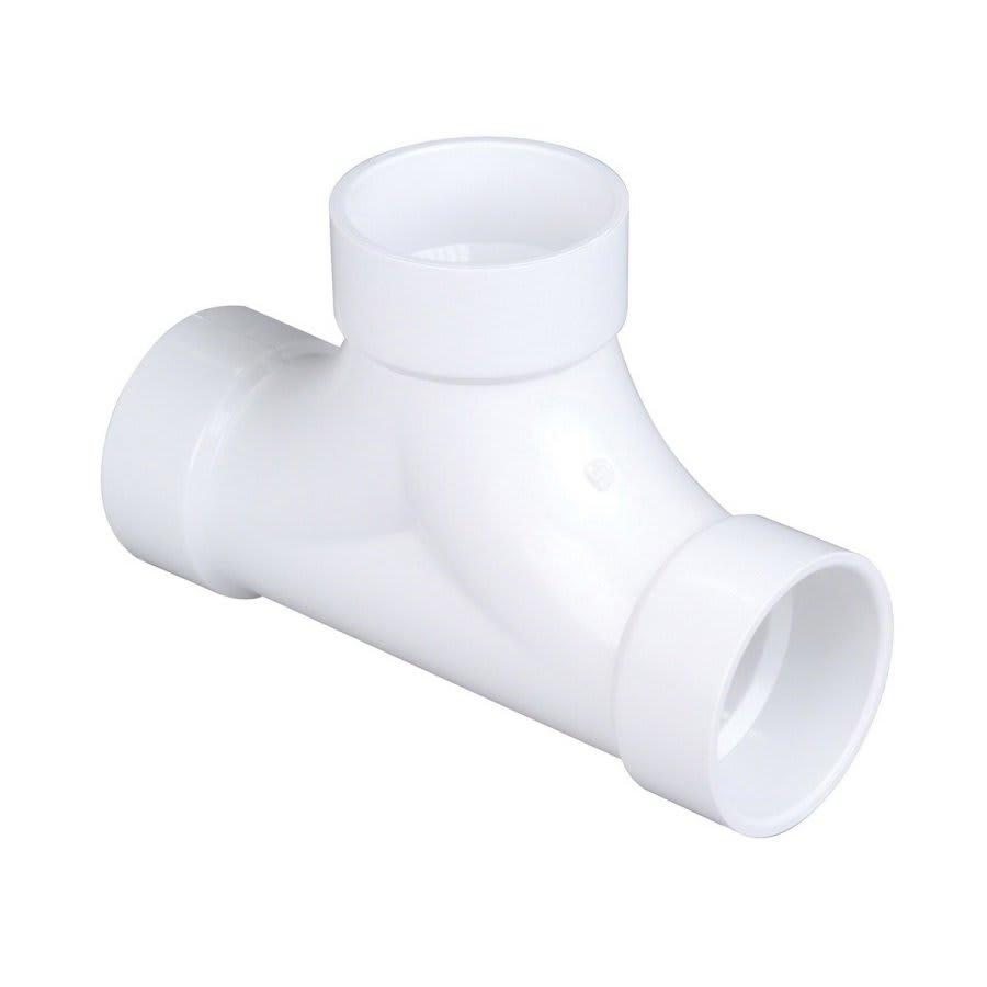 2-Way Cleanout Tee, 6 in, Hub, DWV, PVC