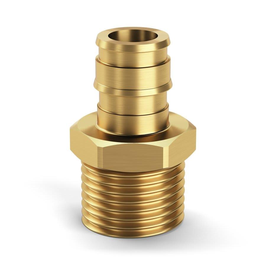 Male Adapter, 3/4 in, Expansion PEX x MNPT, Brass