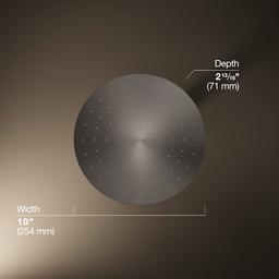 Contemporary Round 10" Single Function 2.5 GPM Rainhead with MasterClean Sprayface and Katalyst Air-Induction Technology - kohler-k-13689-alternate-image-240@2x.jpg