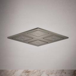 WaterTile Rain 9-7/8" Square 2.4 GPM Overhead Showering Panel with Four 22-Nozzle Fully Adjustable Sprayheads Featuring MasterClean Sprayfaces - kohler-k-98740-alternate-image-6871@2x.jpg