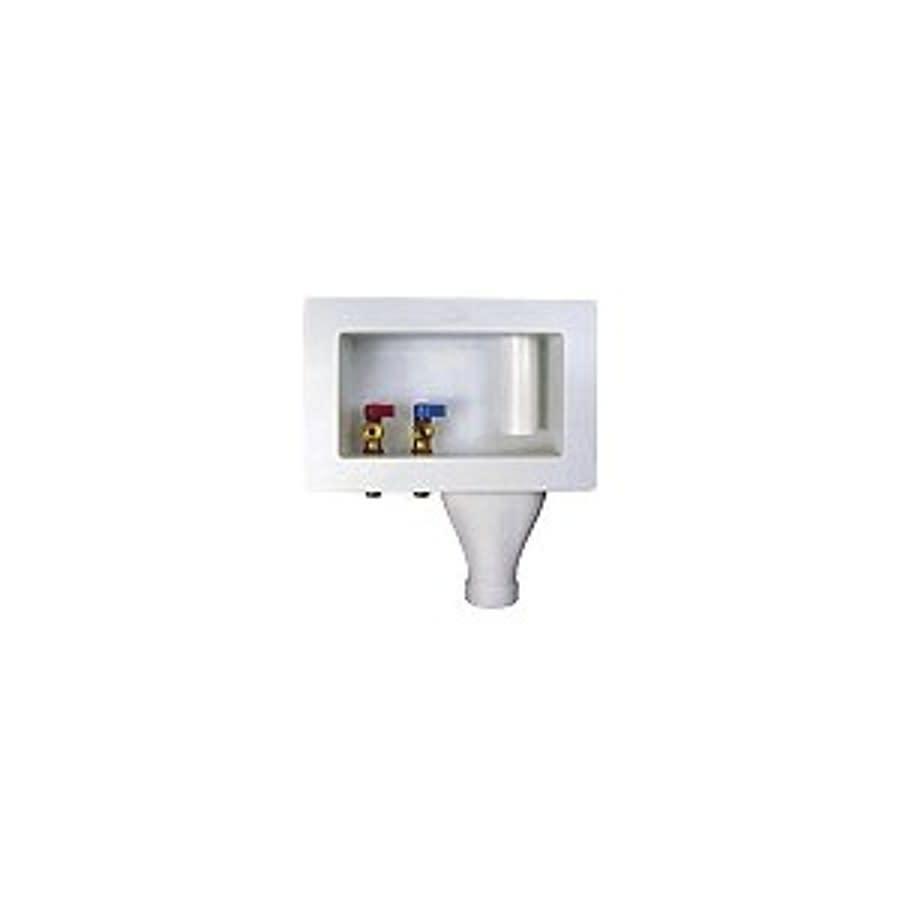 Right Drain Wide Mouth Washing Machine Outlet Box With Quarter Turn Valve