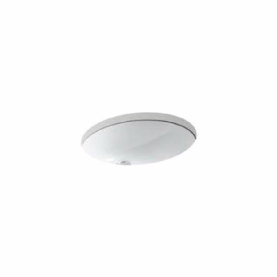 Caxton® Under Mount Lavatory Sink, ADA, 19-1/4 x 16-1/4 x 7-1/2 in, Vitreous China, White