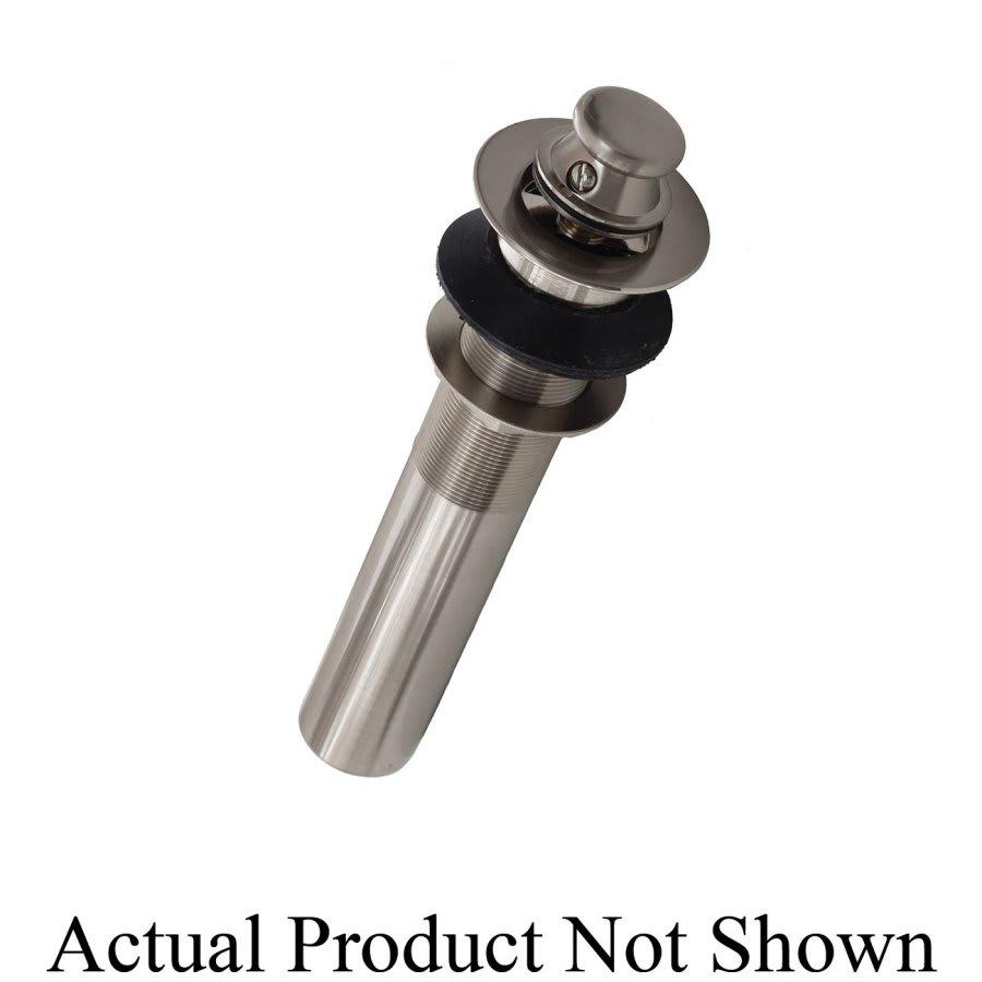 2-Piece Lift and Turn Lavoratory Drain With Overflow Holes, Polished Chrome