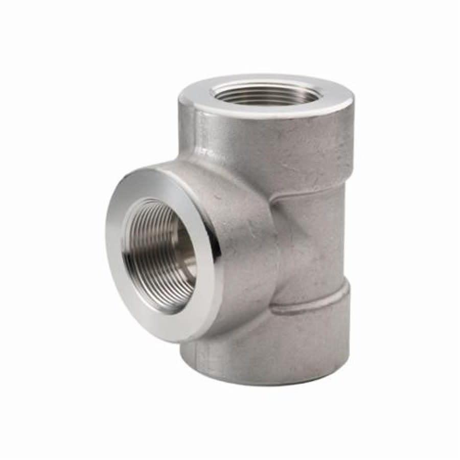Tee, 3/4 in, FNPT, 304/304L Stainless Steel, 3000 lb