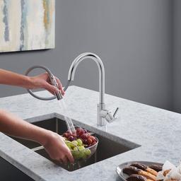 Concetto™ Kitchen Faucet, Deck Mount, ADA, 1 Lever Handle, 1-Hole, Chrome - nbd5czc6tv4iizmkblfy_9a6098ac-20d0-4d3d-8491-49fa6e704d32@2x.jpg