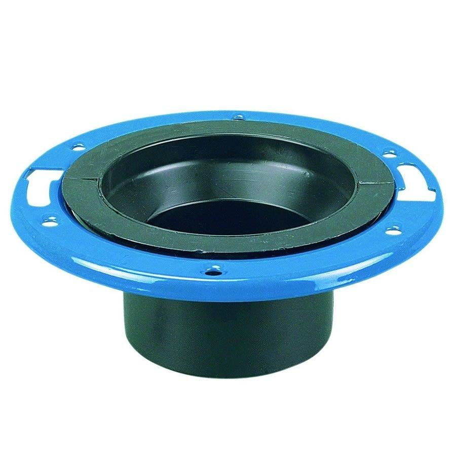 DWV Metal Ring Closet Flange, 4 in, Spigot, ABS