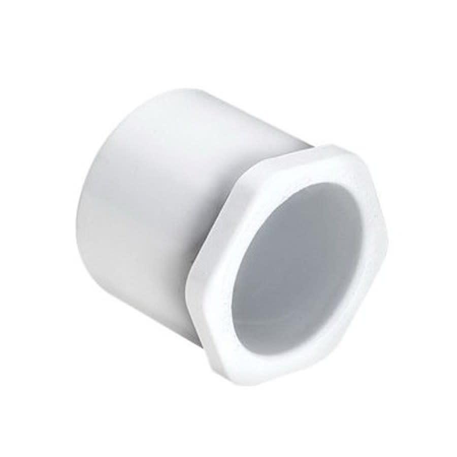 Bushing, 1-1/2 x 1-1/4 in, Spigot x Socket, SCH 40/STD, PVC