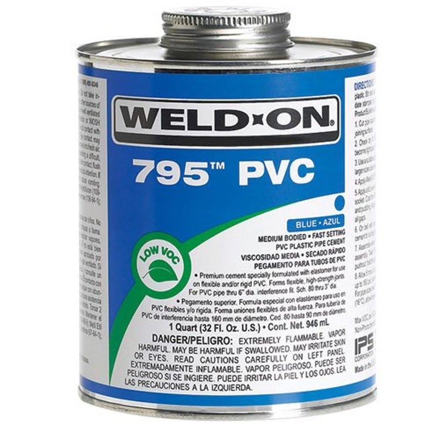 795™ Medium Body Cement, 1/2 pt, Clear, For PVC