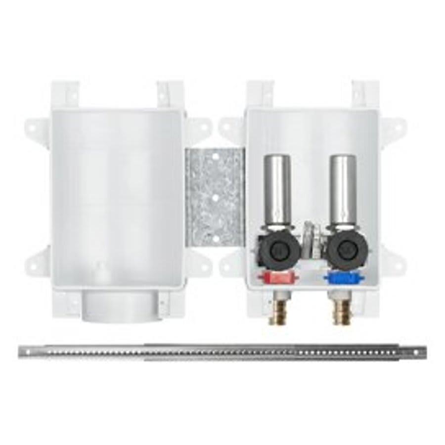 OxBox™ Outlet Box With (2) MiniRester™ Arresters and Plain Valve, 1/2 in, PEX F1960 Grip™ x 3/4 in, Male Hose Thread Outlet, ABS