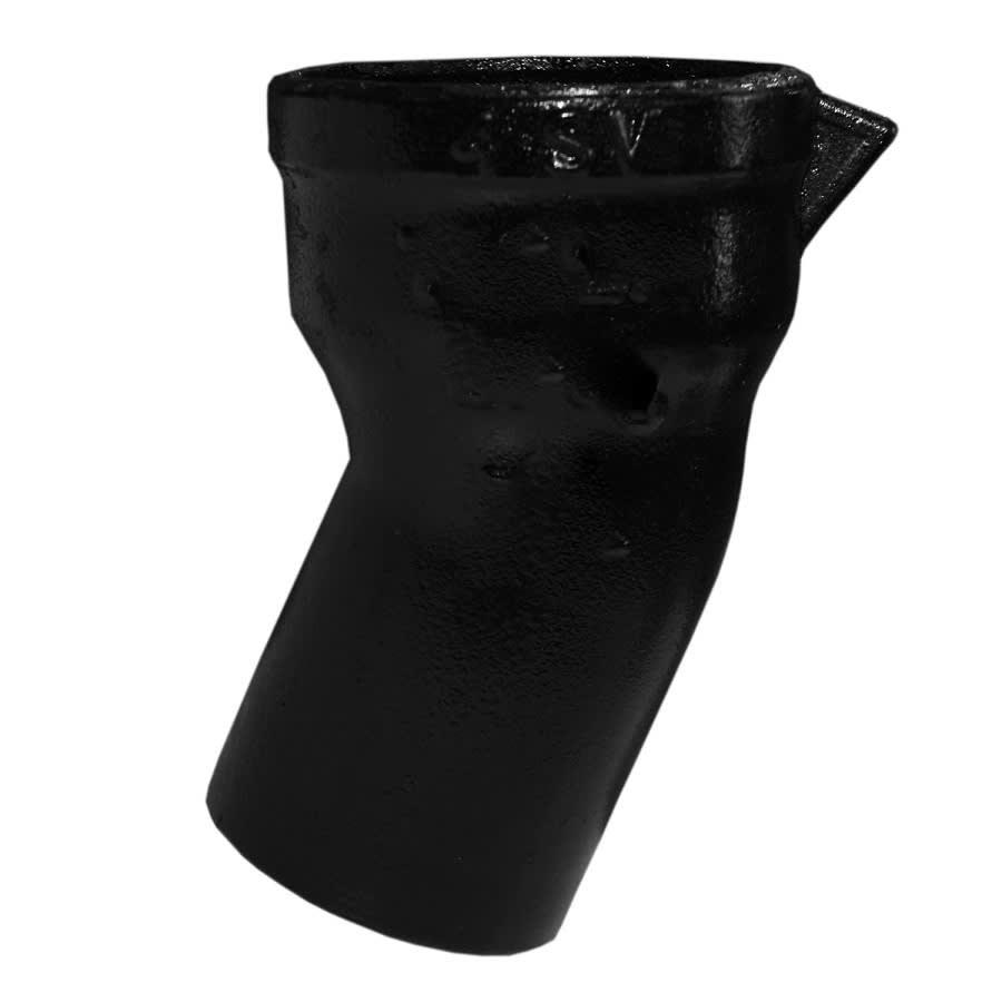 Service Weight 1/16 Bend, 3 in, Spigot x Hub, Cast Iron