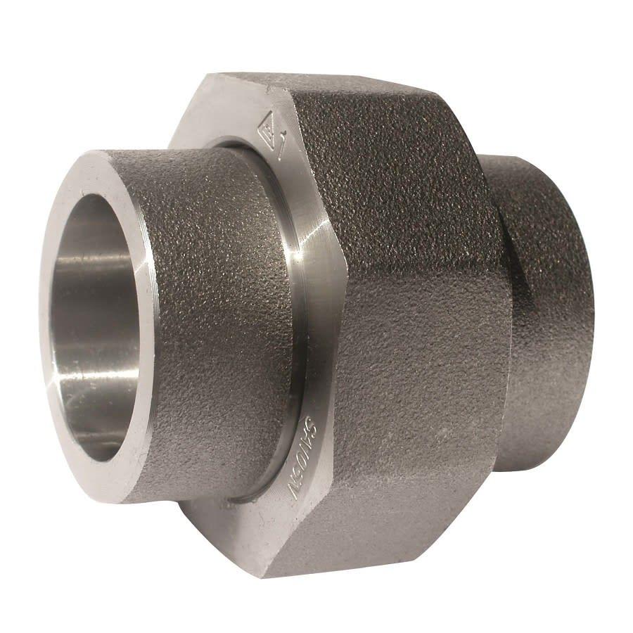 Union, 1-1/2 in, Socket Weld, SCH 80/XH, Forged Steel, 3000 lb
