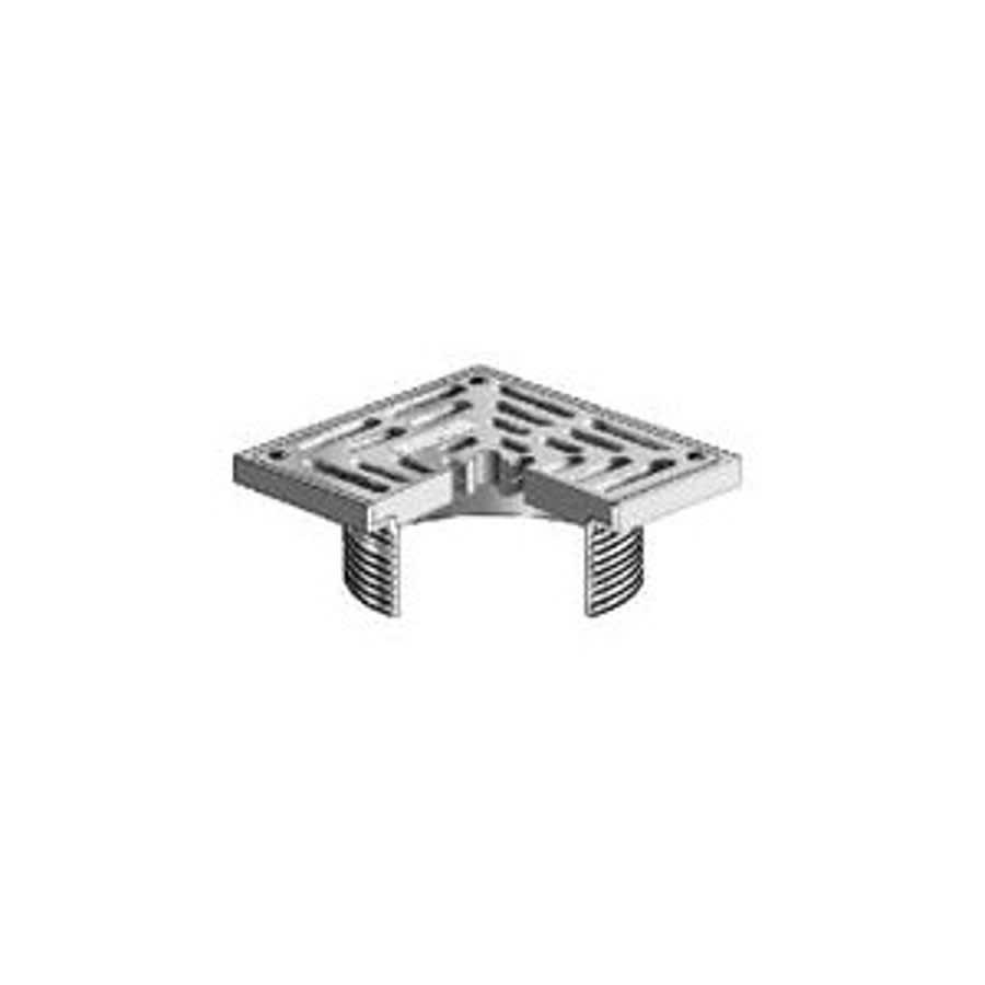S5 Floor Drain Top, 5 in, Square, Nickel Bronze