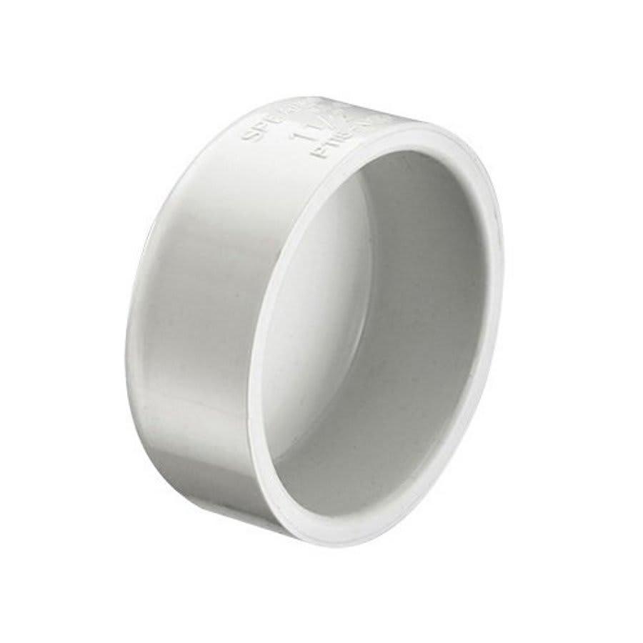 Cap, 1-1/2 in, Hub, DWV, PVC