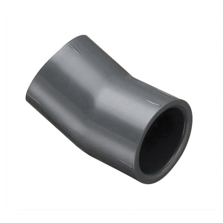 22.5 deg Elbow, 4 in, Socket, SCH 80/XH, PVC