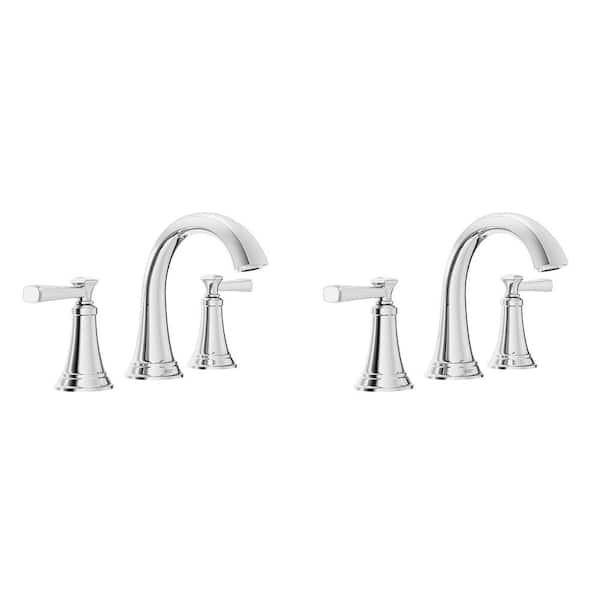 American Standard Rumson 8 in. Widespread Double Handle Bathroom Faucet in Polished Chrome (2-Pack) Rumson2WideCH