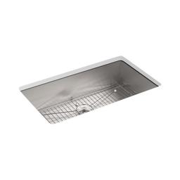 Vault™ Single Bowl Kitchen Sink, Top/Under Mount, 33 x 33 in, 9-5/16 in Bowl Depth, 4-Hole, 18 ga Satin Steel, Stainless - ppqwz6szz048h9mw1yra_4b2aeb50-a747-417b-80af-02fe7873acb9@2x.jpg