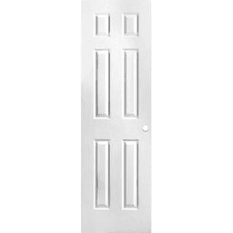 24 in. x 80 in. 6 Panel Primed Textured Hollow Core Composite Interior Door Slab with Bore - primed-white-masonite-slab-doors-61070-64_1000-jpg-1000x1000@2x.png