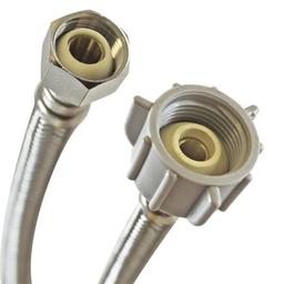 Flexible Water Supply, 3/8 x 7/8 in, Comp x Ballcock, 16 in L, Stainless Steel - qhhx68voslqexvooymuj_7a1d3922-cc98-4024-ade7-879237e7e55a@2x.jpg