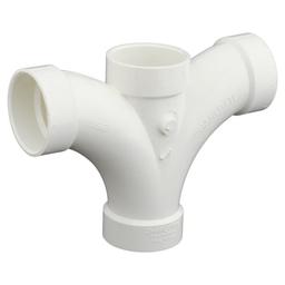 Double Combination Wye and 45 deg Elbow, 4 in, Hub, DWV, PVC - qwtuzklpng5ii7sy2t5t_b6a2f91e-e701-4bf9-8095-592015c9256a@2x.jpg