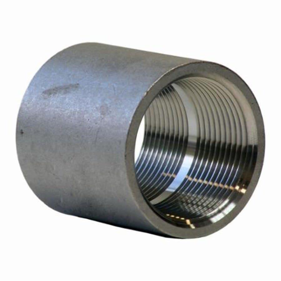 Coupling, 1 in, FNPT, 304/304L Stainless Steel, 150 lb