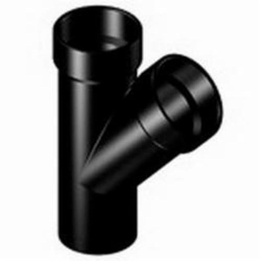 DWV Street Wye, 4 in, Spigot x Hub, ABS