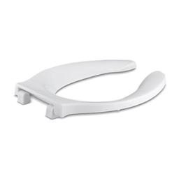 Stronghold® Toilet Seat, Elongated Bowl, Open Front, Less Cover, Plastic, White - rylr2wibzxdjlzhgskol_94a6b24c-8521-4074-8704-229566355840@2x.jpg