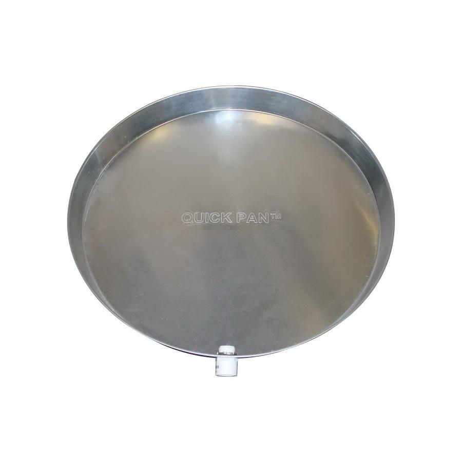 Quick PAN™ Tank Heater Pan, Round, 24 in Dia, Side Connection, Aluminum