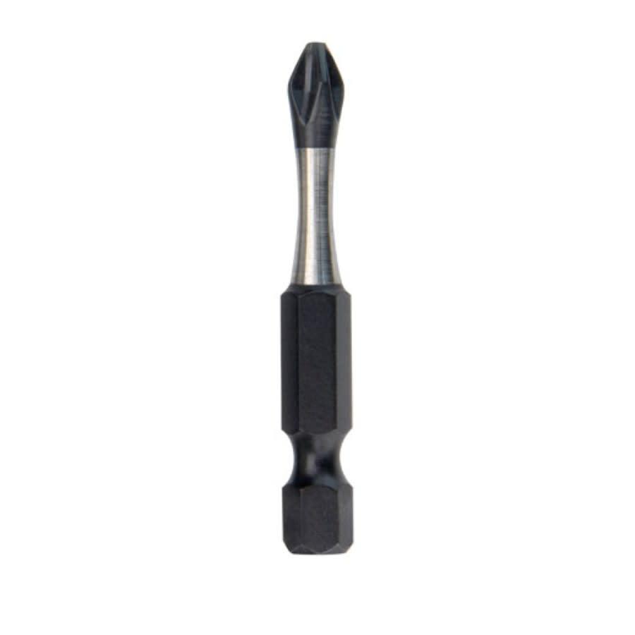 SHOCKWAVE™ Impact Power Bit, #3 Phillips® Point, 2 in OAL, 1/4 in, Alloy Steel
