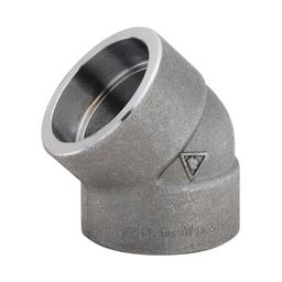 45 deg Elbow, 1 in, Socket Weld, SCH 80/XH, Forged Steel, 3000 lb - s5ti7fks0rpjgmo1l1mu_c165fea2-dc0e-4486-9738-119ff66260eb@2x.jpg