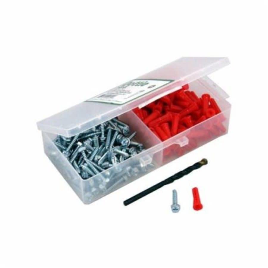 Screw Anchor Kit, #10 , Electrogalvanized