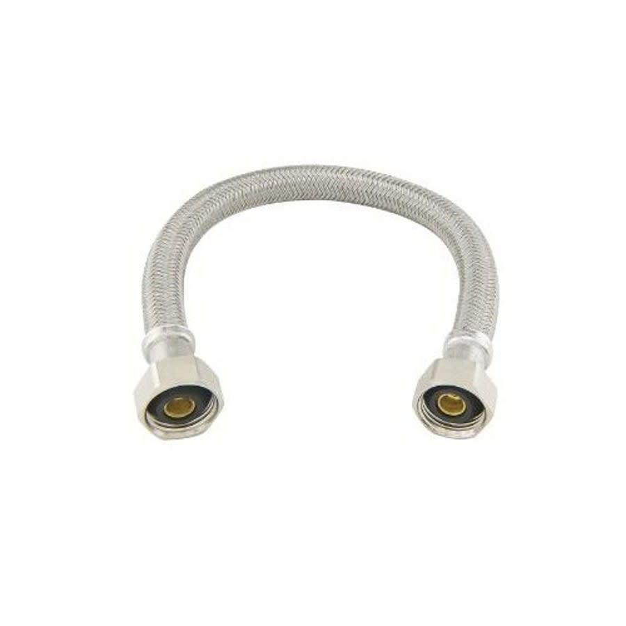 Flexible Water Supply, 1/2 in, FNPT, 36 in L, Braided Polymer