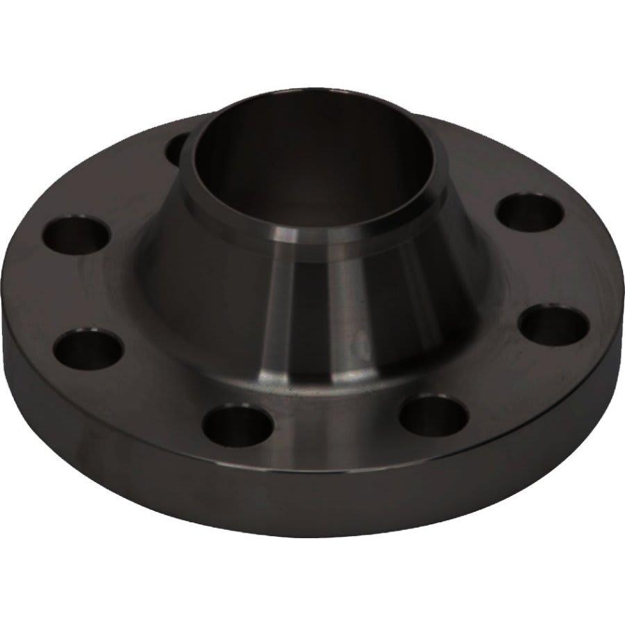 Raised Face Flange, 5 in, Weld Neck, 10 in OD, 8 Bolt Holes, 150 lb, Carbon Steel