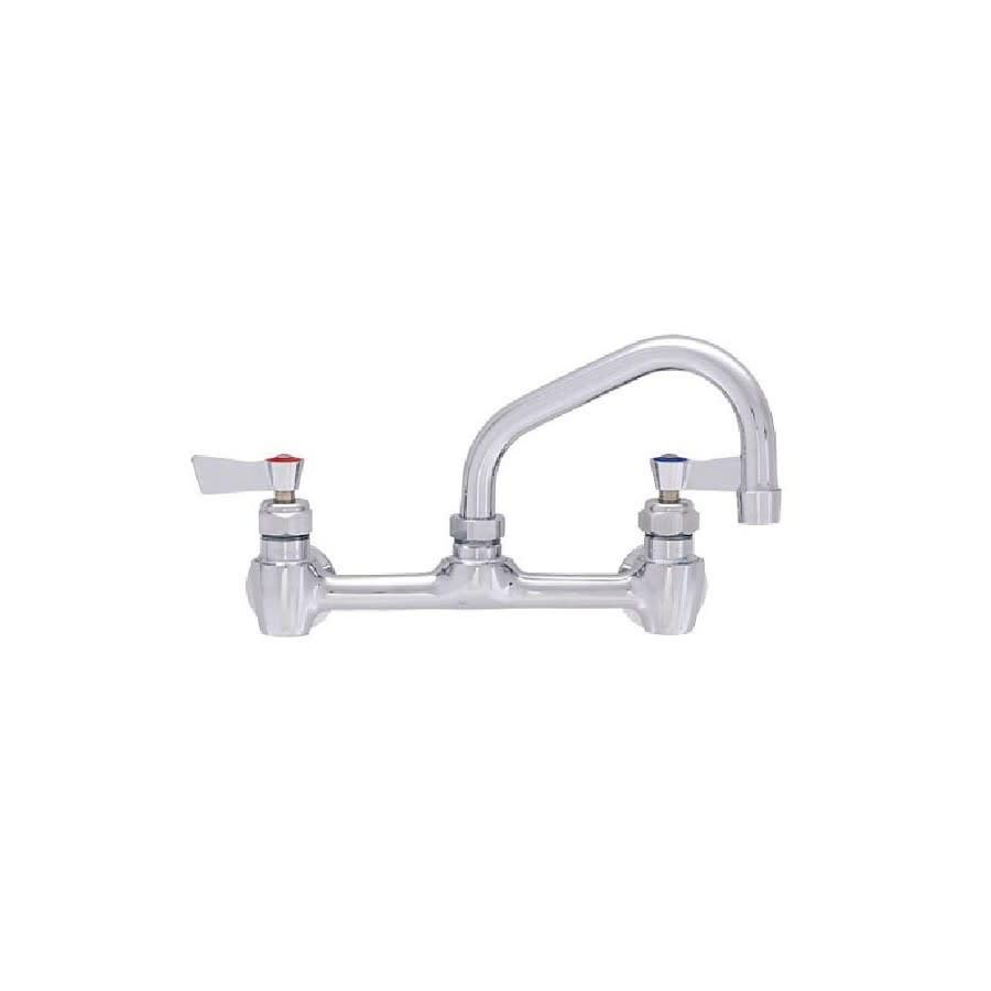 Kitchen Faucet, Wall Mount, 2 Lever Handle, 2-Hole, Polished Chrome