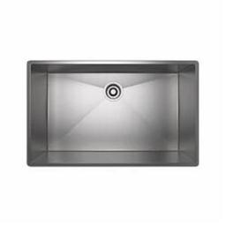 Single Bowl Kitchen Sink, Top/Under Mount, 31-1/2 x 19-1/2 in, 10 in Bowl Depth, 16 ga Brushed Stainless Steel Steel, Stainless - twv1v8d811wnbzfuxczs_969c36ae-399f-4816-884c-8c93f1335594@2x.jpg