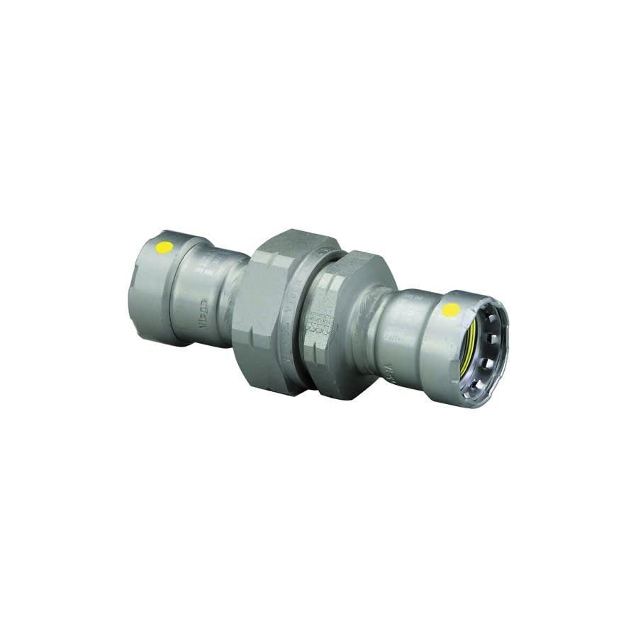 Gas Union, 1-1/4 in, Press, Carbon Steel