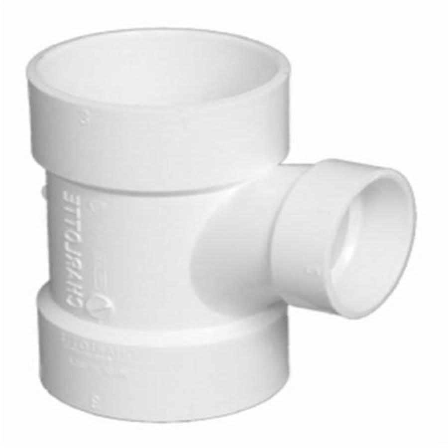 Sanitary Tee, 2 x 1-1/2 in, Hub, DWV, PVC