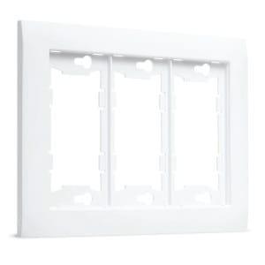 TayMac Device Mid-Size White Wall Plate 3-Gang A3000W