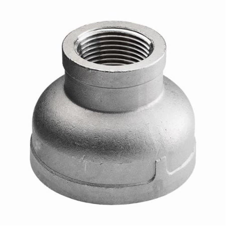 Reducer Coupling, 1-1/2 x 3/4 in, FNPT, 304/304L Stainless Steel, 150 lb
