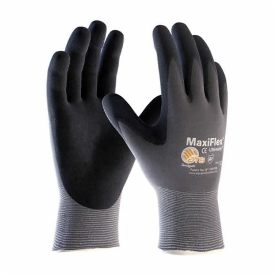 MaxiFlex® Ultimate™ General Purpose Gloves, Coated, L, Microfoam Nitrile Palm