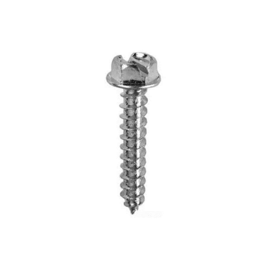 Drywall Screw, #8, 1/2 in L, Hex/Slotted Drive, Zinc Plated