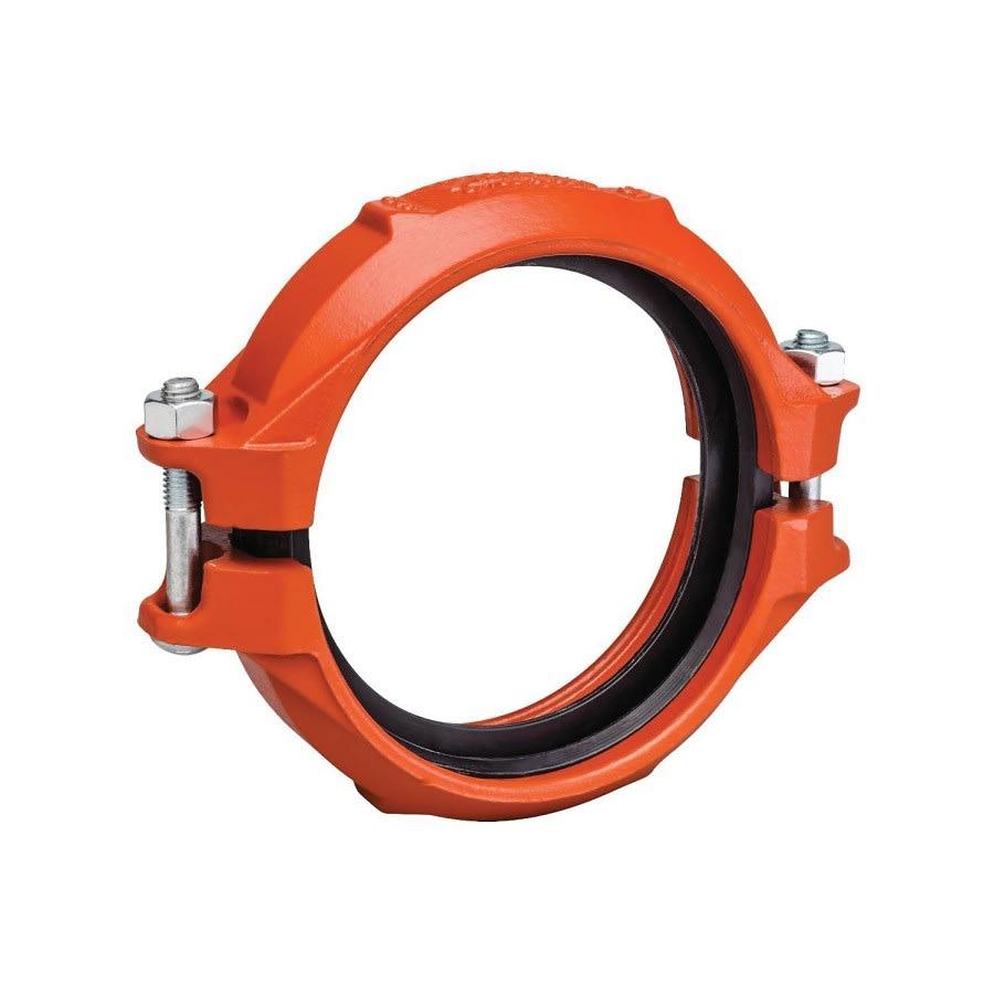 Rigid Coupling, 3 in, Groove, Ductile Iron, Enamel Painted