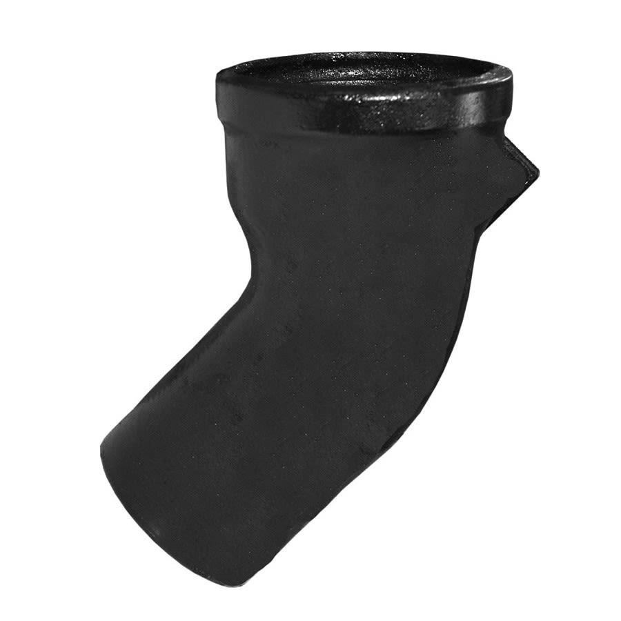 Service Weight 1/8 Bend, 4 in, Spigot x Hub, Cast Iron