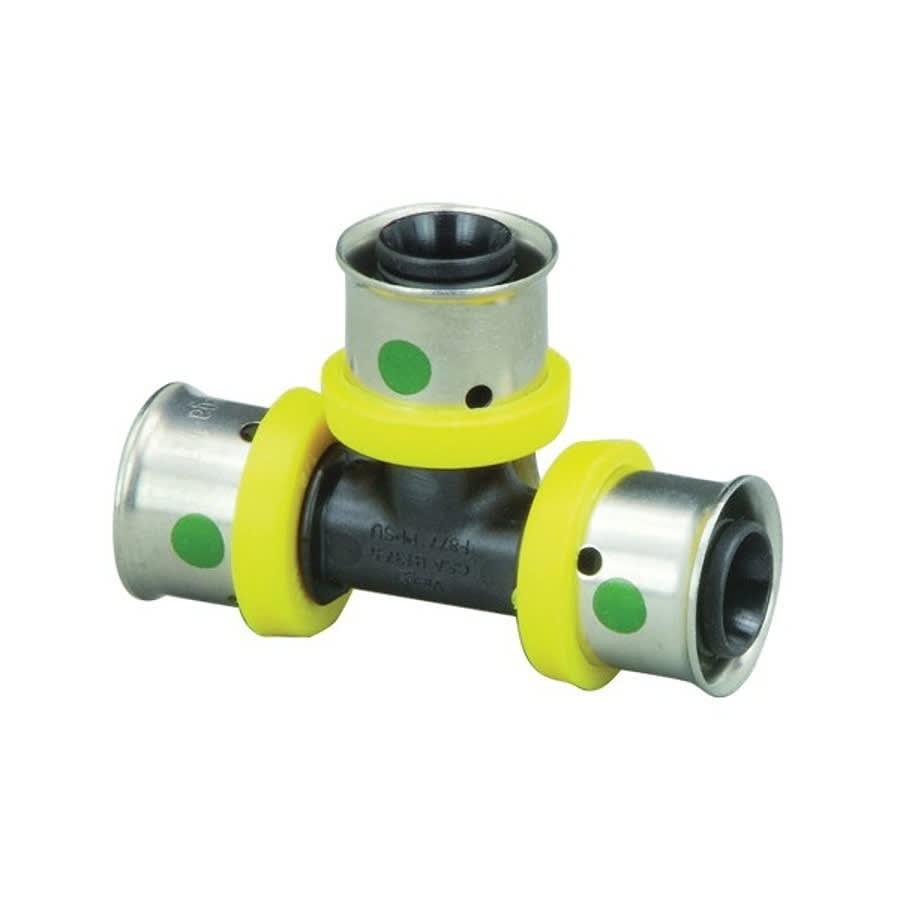 PureFlow® Tee, 3/4 x 1/2 x 3/4 in, Press PEX, Poly