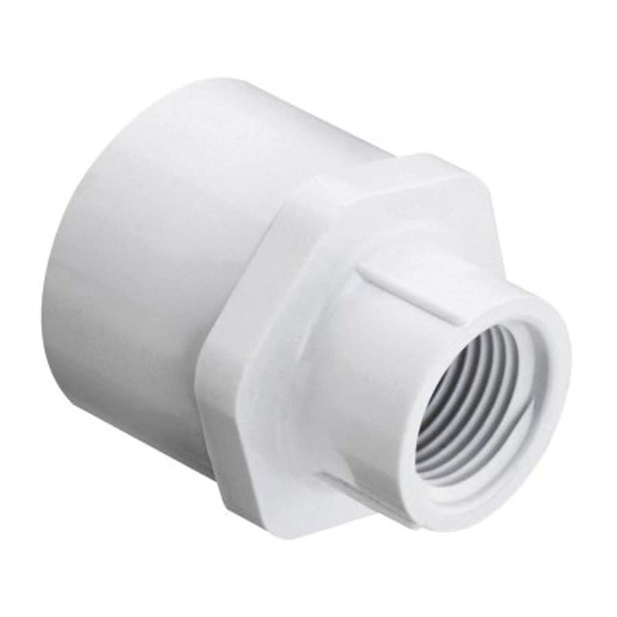 Female Adapter, 3/4 x 1/2 in, Socket x FNPT, SCH 40/STD, PVC