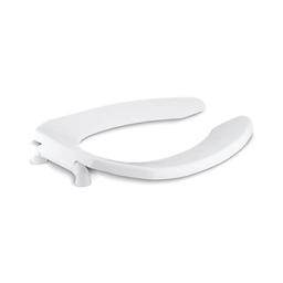 Lustra™ Toilet Seat, Elongated Bowl, Open Front, Less Cover, Plastic, White - wycpkc5bfpppxe04f1xz_bf86f198-14a6-4711-b126-d910166f556c@2x.jpg