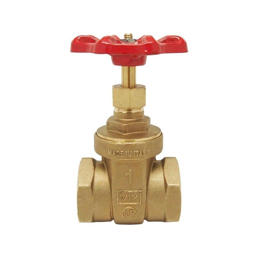206AB Non-Rising Stem Gate Valve, 1-1/2 in, FNPT, Brass
