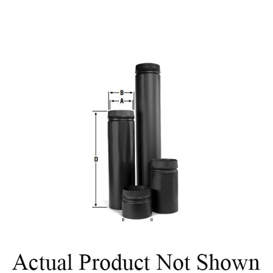 Round Vent Vent Pipe, 6 in Dia, 36 in L