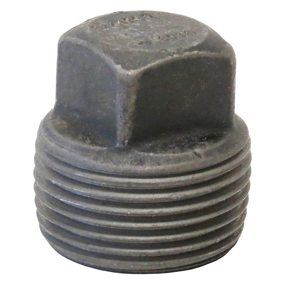 Square Head Plug, 2 in, MNPT, SCH 80/XH, Forged Steel, 3000 lb